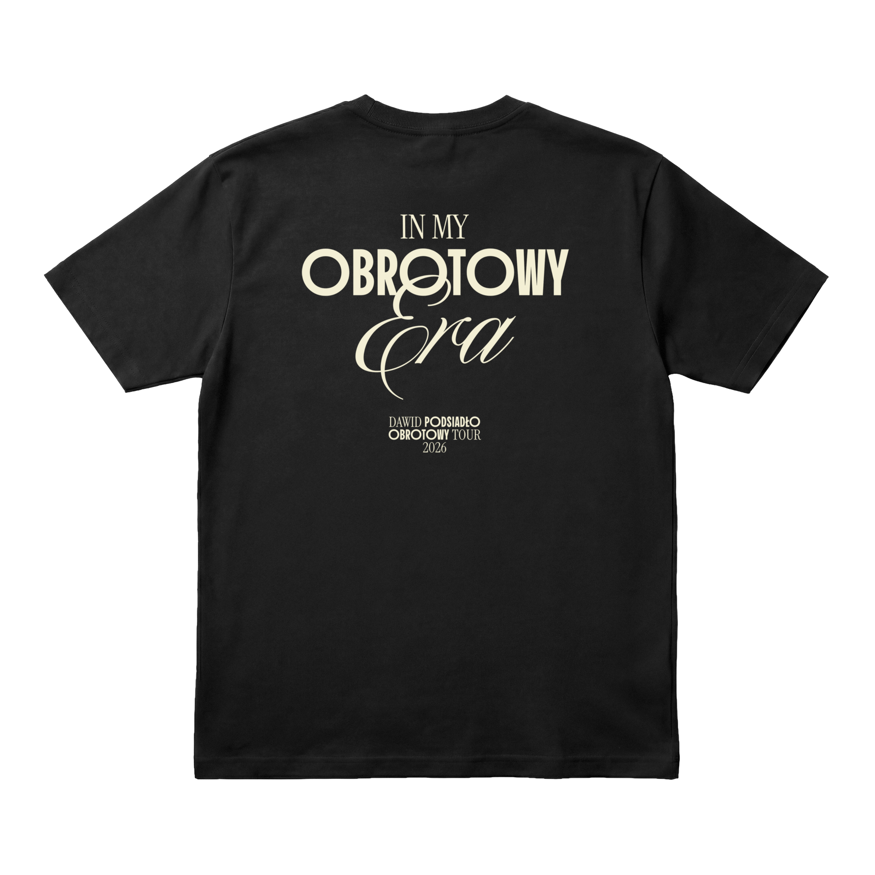 Koszulka "In My Obrotowy Era" Czarny